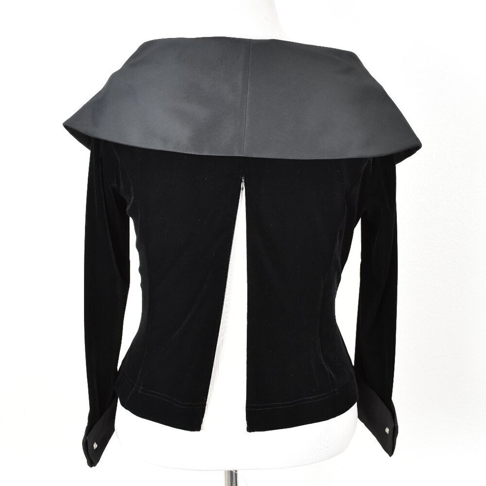 Tadashi Collection Velvet Collared Wrap Formal Evening Top - XL - Picture 8 of 11